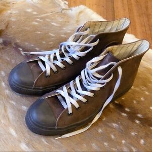 New leather converse all star high top